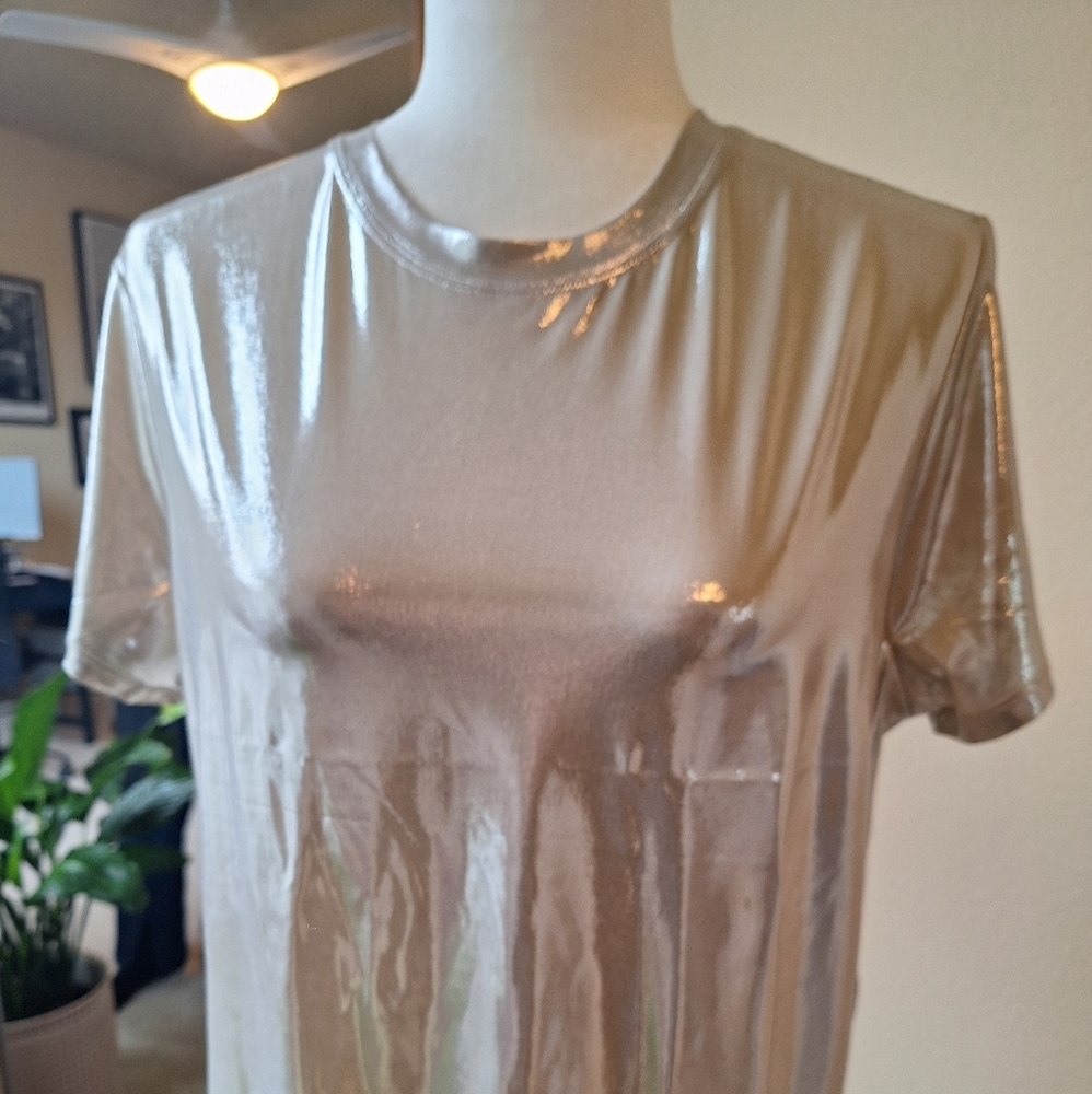 Bailey 44 Short Sleeve Metallic Top